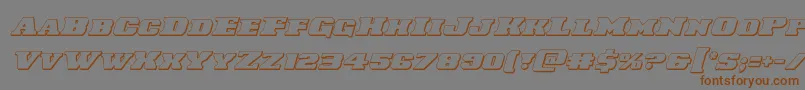 Laredotrail3Dital Font – Brown Fonts on Gray Background