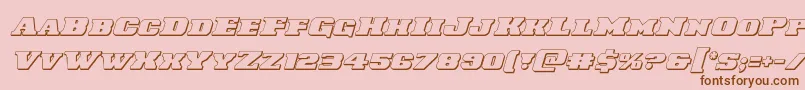 Laredotrail3Dital Font – Brown Fonts on Pink Background