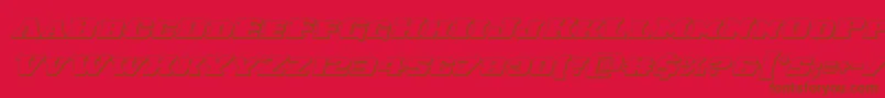Laredotrail3Dital Font – Brown Fonts on Red Background
