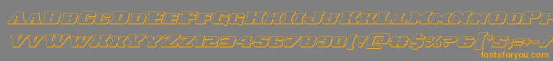 Laredotrail3Dital Font – Orange Fonts on Gray Background