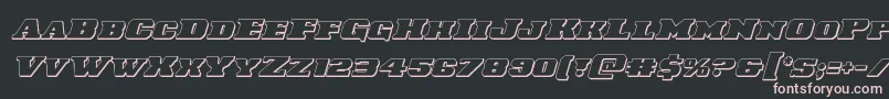 Laredotrail3Dital Font – Pink Fonts on Black Background