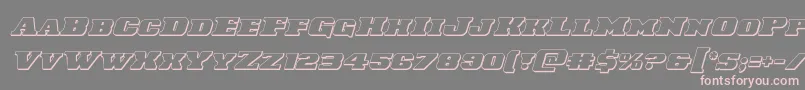 Laredotrail3Dital Font – Pink Fonts on Gray Background