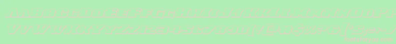Laredotrail3Dital Font – Pink Fonts on Green Background