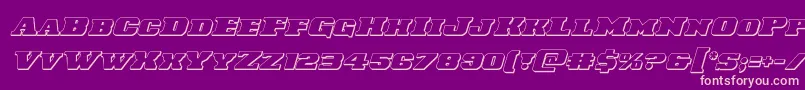 Laredotrail3Dital Font – Pink Fonts on Purple Background
