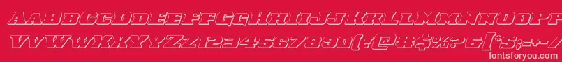 Laredotrail3Dital Font – Pink Fonts on Red Background