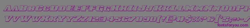 Laredotrail3Dital Font – Purple Fonts on Gray Background