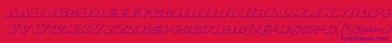 Laredotrail3Dital Font – Purple Fonts on Red Background