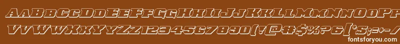 Laredotrail3Dital Font – White Fonts on Brown Background
