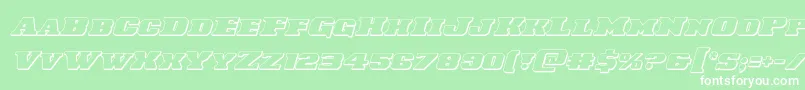 Laredotrail3Dital Font – White Fonts on Green Background
