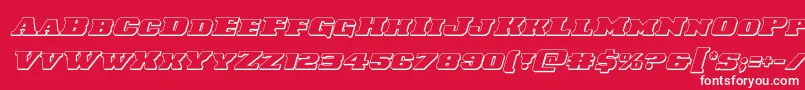 Laredotrail3Dital Font – White Fonts on Red Background