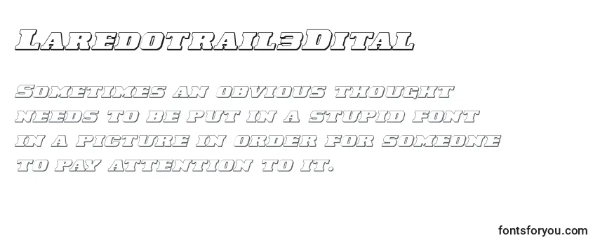 Laredotrail3Dital フォントのレビュー