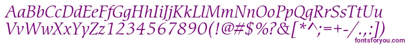 CerigostdBookitalic Font – Purple Fonts