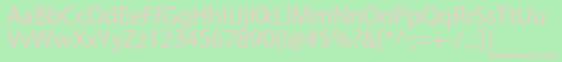 KozgoproRegular Font – Pink Fonts on Green Background
