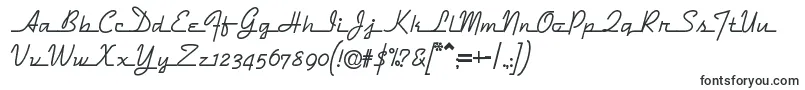 Dymaxionscript-Schriftart – Schrägschriften