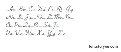Przegląd czcionki Dymaxionscript