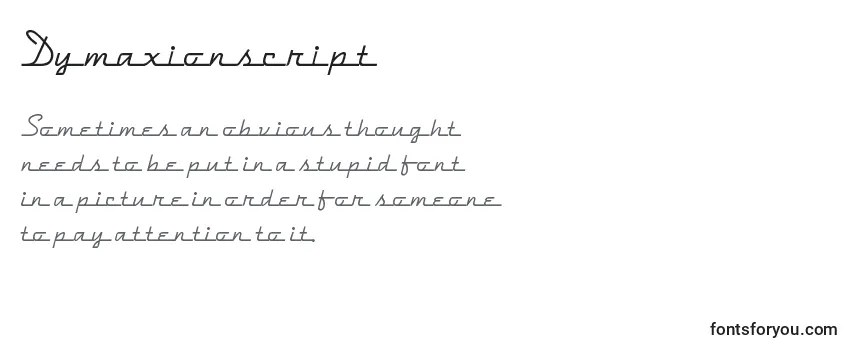 Шрифт Dymaxionscript