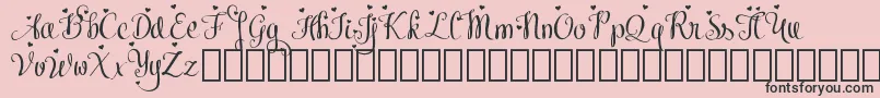 MeybiDemo Font – Black Fonts on Pink Background