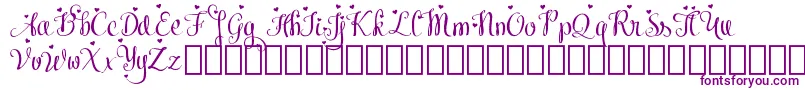 MeybiDemo Font – Purple Fonts on White Background