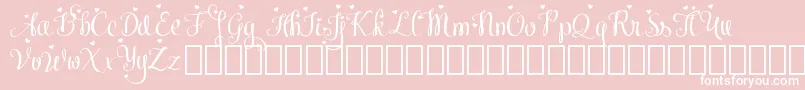 MeybiDemo Font – White Fonts on Pink Background