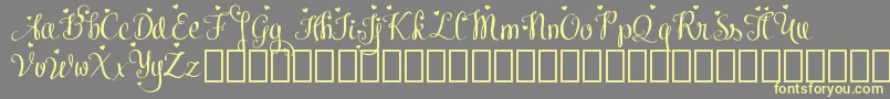 MeybiDemo Font – Yellow Fonts on Gray Background