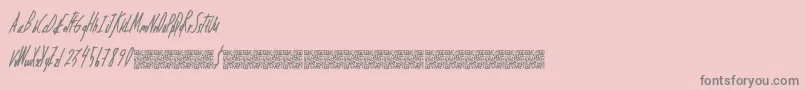 Dreamingpandas-Schriftart – Graue Schriften auf rosa Hintergrund