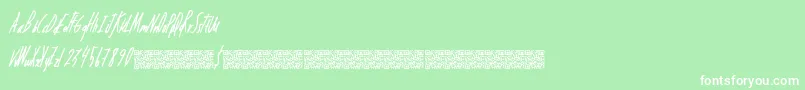 Dreamingpandas Font – White Fonts on Green Background