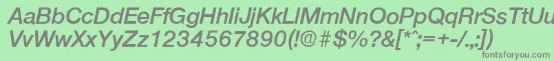 More about OlnovaDemiboldita Font OlnovaDemiboldita Font – Gray Fonts on Green Background