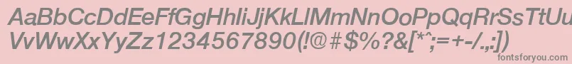 OlnovaDemiboldita Font – Gray Fonts on Pink Background