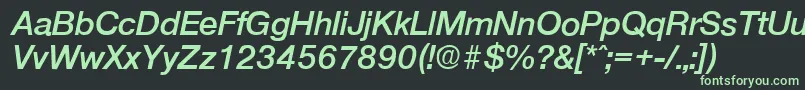 OlnovaDemiboldita Font – Green Fonts on Black Background