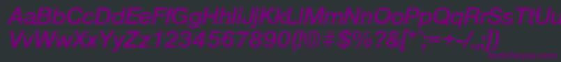 OlnovaDemiboldita Font – Purple Fonts on Black Background