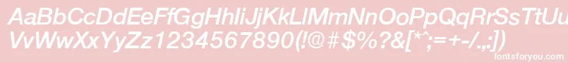 OlnovaDemiboldita Font – White Fonts on Pink Background
