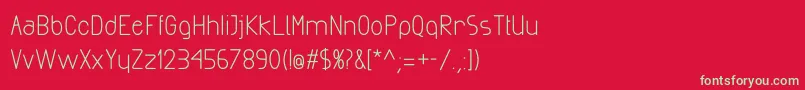 ExactaBold Font – Green Fonts on Red Background
