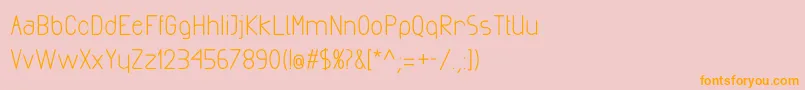 ExactaBold Font – Orange Fonts on Pink Background