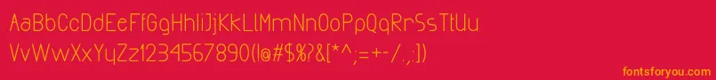 ExactaBold Font – Orange Fonts on Red Background