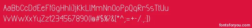 ExactaBold Font – White Fonts on Red Background