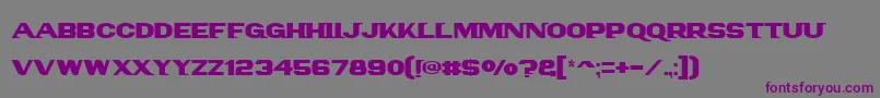 Шрифт Panam Text – фиолетовые шрифты на сером фоне