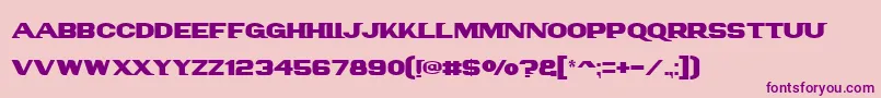Panam Text Font – Purple Fonts on Pink Background