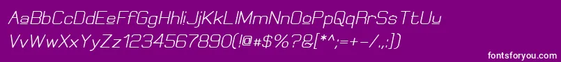 fuente ElgethyUpperBoldOblique – Fuentes Blancas Sobre Fondo Morado