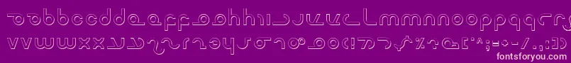 MasterdomShadow Font – Pink Fonts on Purple Background