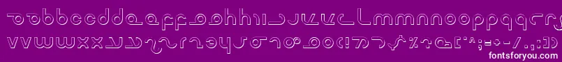 MasterdomShadow Font – White Fonts on Purple Background