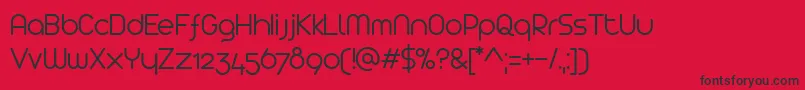 Arista2.0Light Font – Black Fonts on Red Background