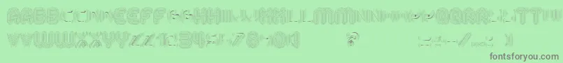 AltRetroLight Font – Gray Fonts on Green Background