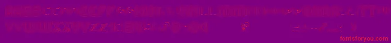 AltRetroLight-Schriftart – Rote Schriften auf violettem Hintergrund