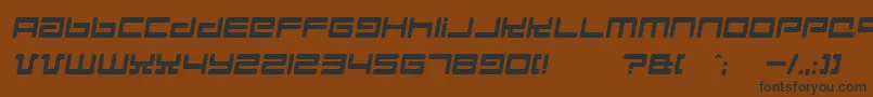 Шрифт Hyperspd – чёрные шрифты на коричневом фоне