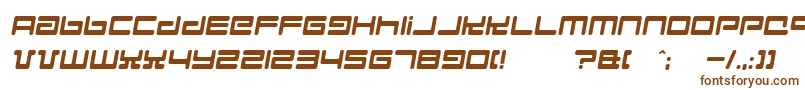 Hyperspd Font – Brown Fonts on White Background