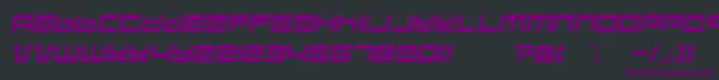 Hyperspd Font – Purple Fonts on Black Background