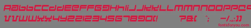 Hyperspd Font – Red Fonts on Gray Background