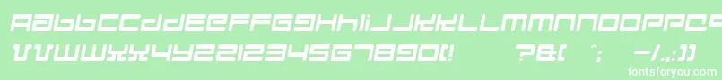 Hyperspd Font – White Fonts on Green Background