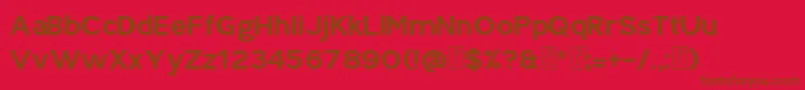 Splekta Font – Brown Fonts on Red Background