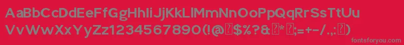 Splekta Font – Gray Fonts on Red Background